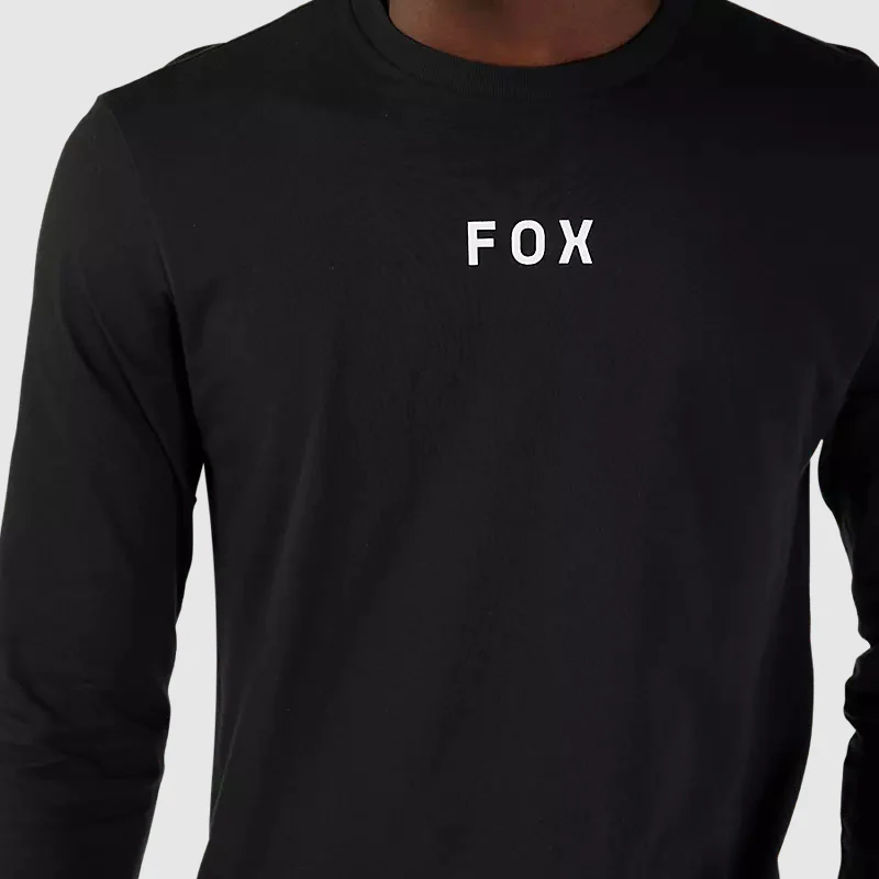 Polera Lifestyle Flora Premium Manga Larga Negro Fox - Image 3