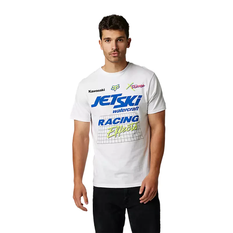 Polera Lifestyle Kawasaki Wet 'N' Wild Blanco Fox