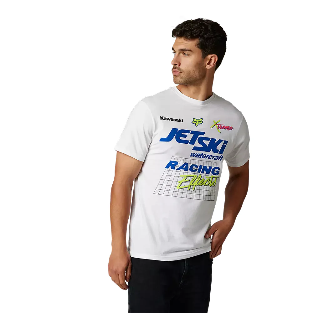 Polera Lifestyle Kawasaki Wet 'N' Wild Blanco Fox - Image 2