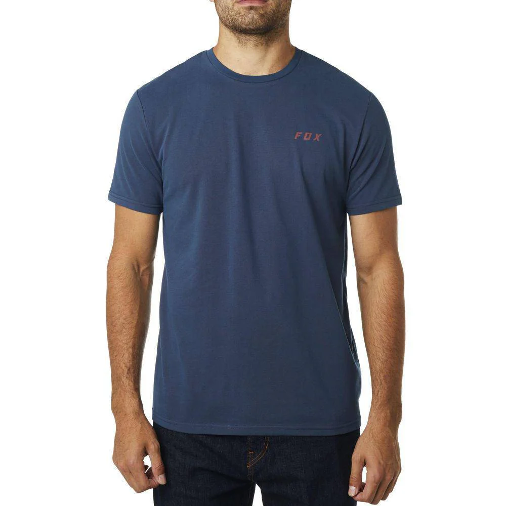 Polera Lifestyle Leeward Airline Azul Rojo Fox Racing