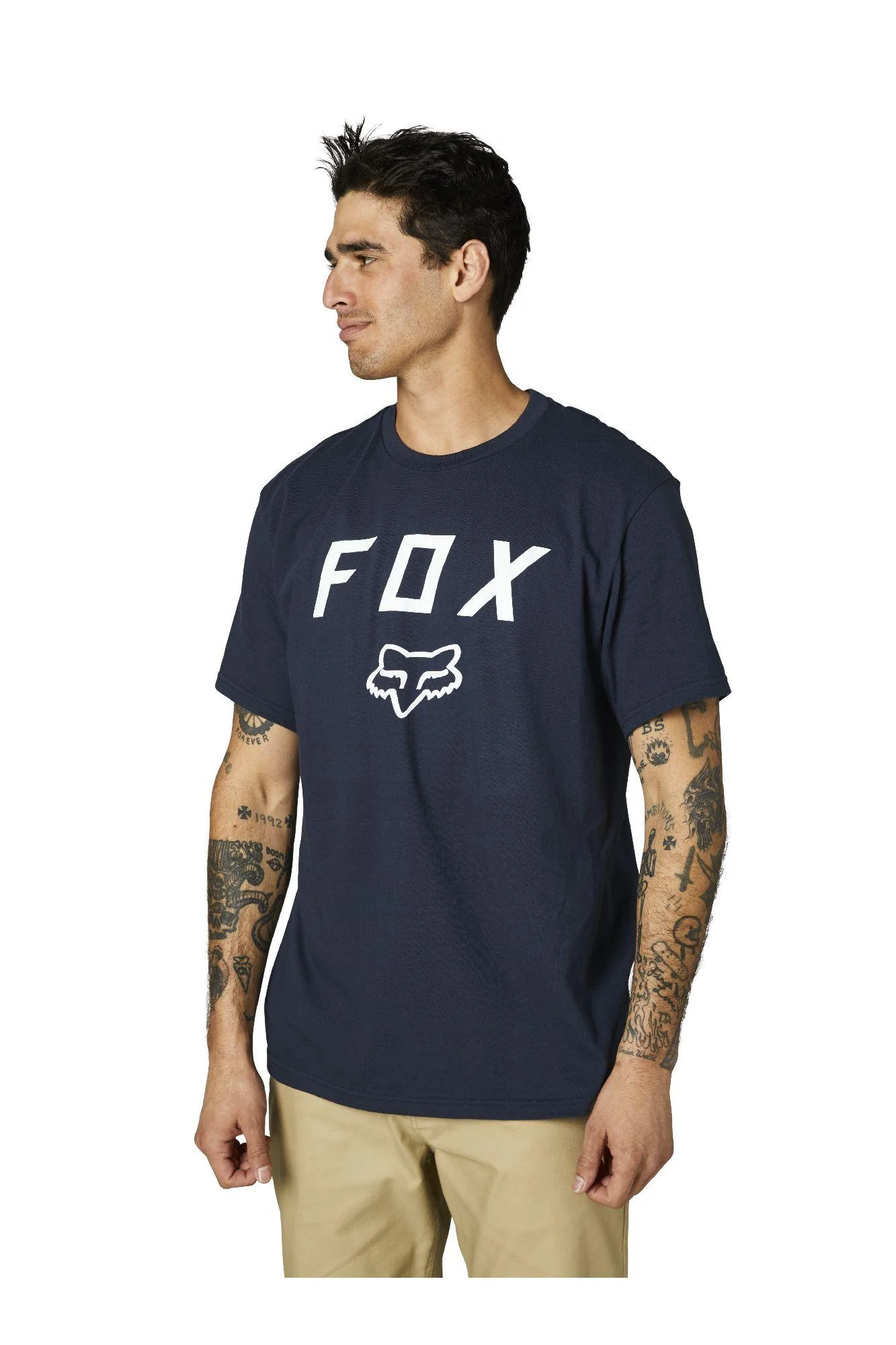 Polera Lifestyle Legacy Azul Oscuro Fox Racing - Image 3