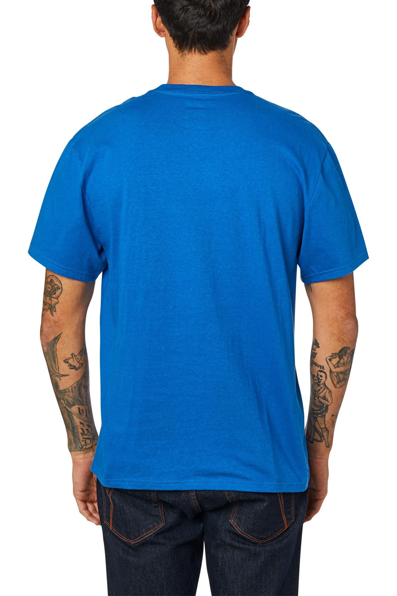 Polera Lifestyle Legacy Moth Roy Azul Fox Racing - Image 3
