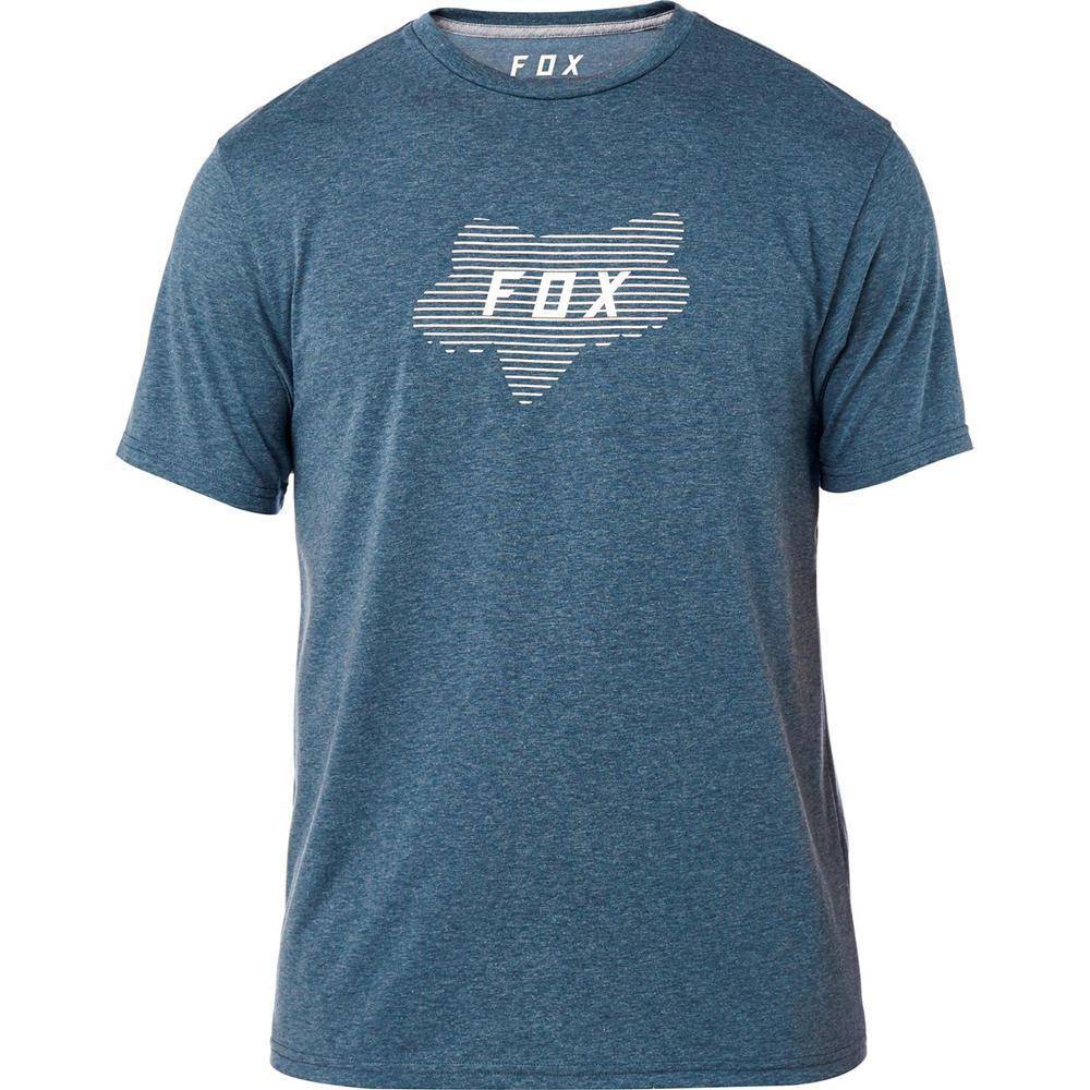Polera Lifestyle Linear Head Tech Azul Fox Racing. - Image 2