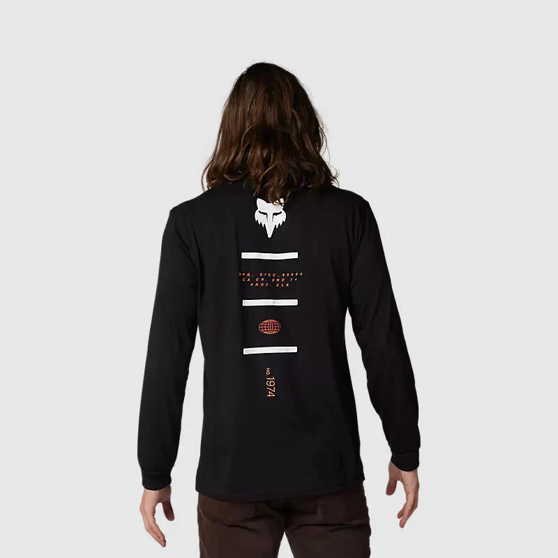 Polera Lifestyle Magnetic Manga Larga Negro Fox - Image 2