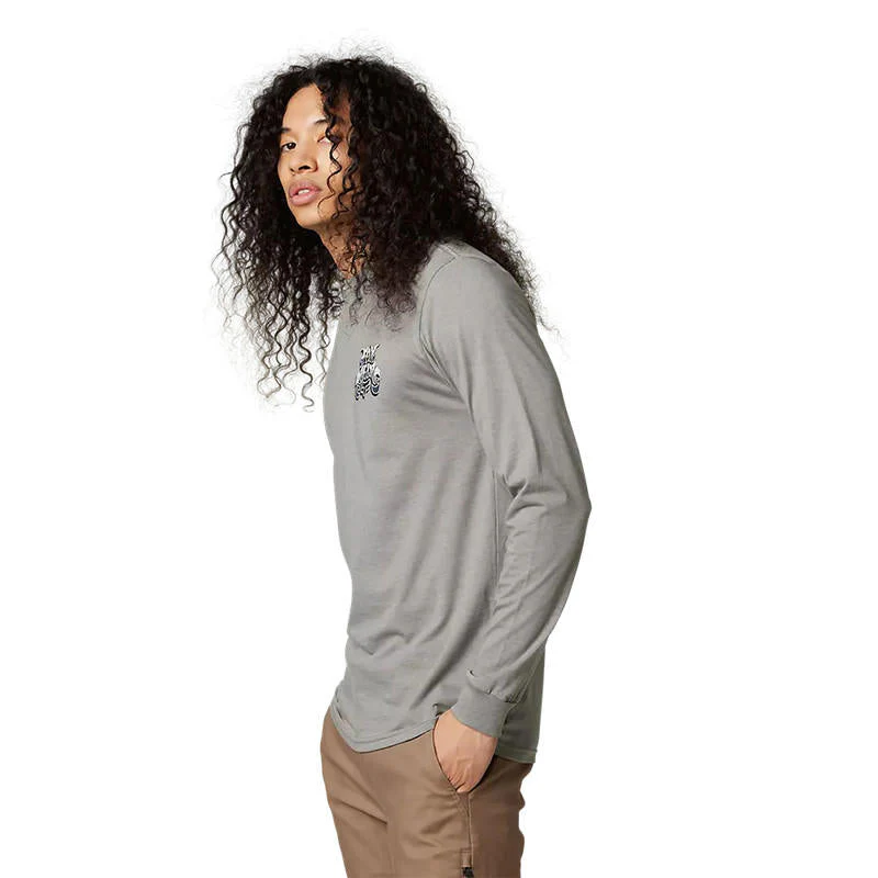 Polera Lifestyle Manga Larga Colel Gris Fox - Image 2