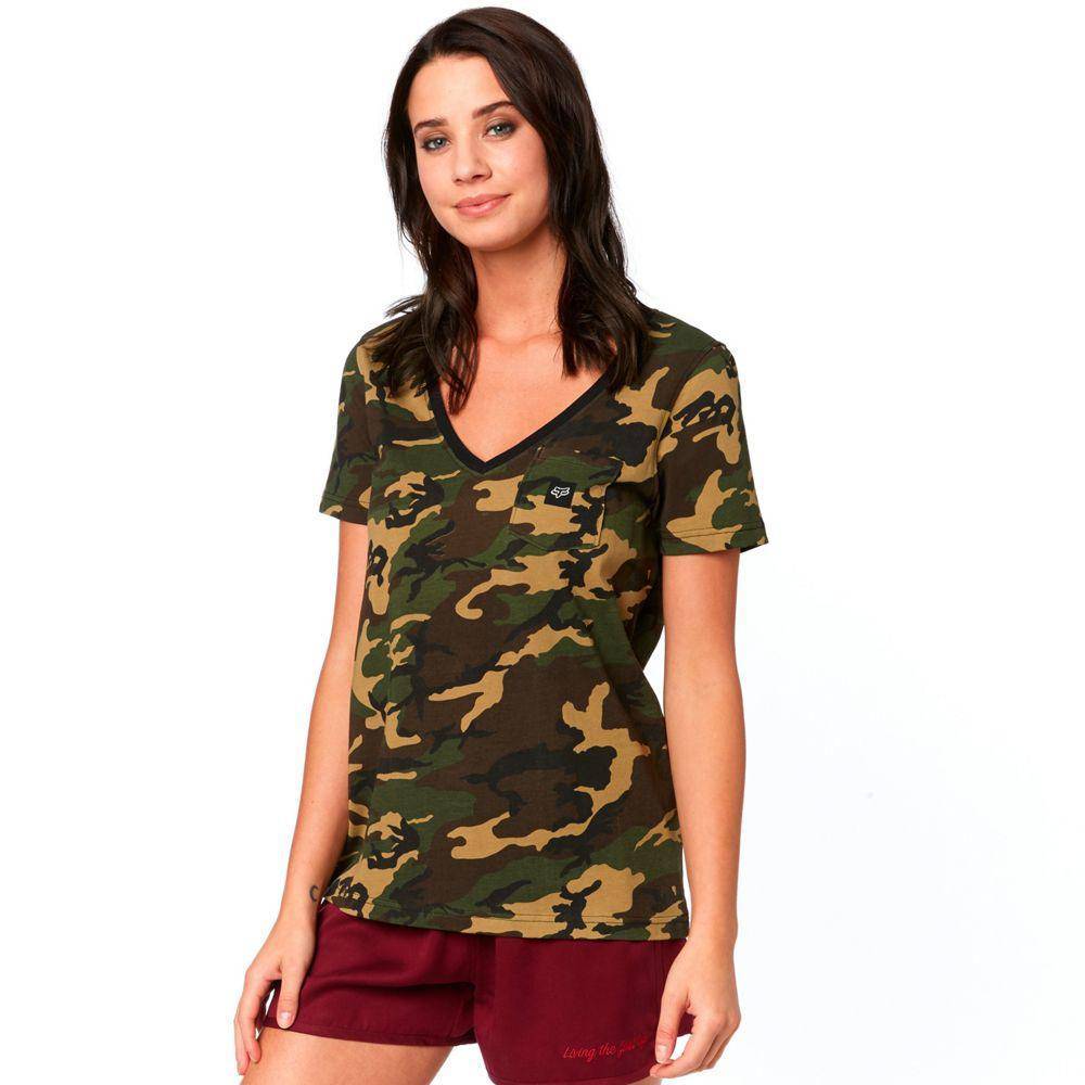 Polera Lifestyle Mujer Falcon Top Camo Fox Racing. - Image 3