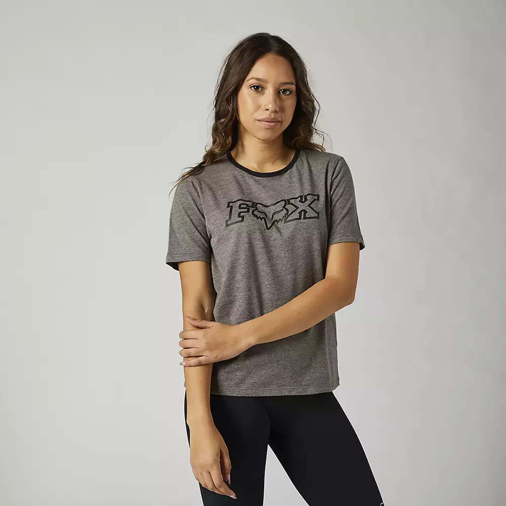 Polera Lifestyle Mujer Kickstart Gris Fox Racing