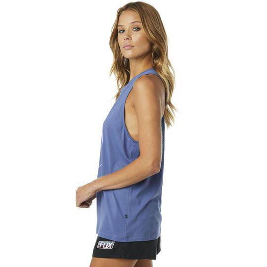 Polera Lifestyle Mujer Repented Airline Azul Fox Racing - Image 3