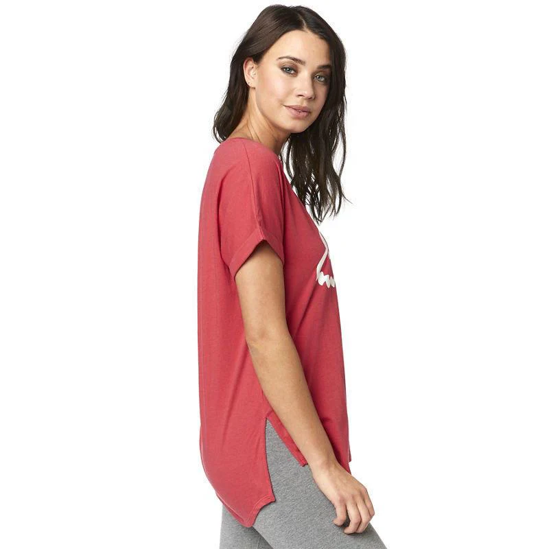 Polera Lifestyle Mujer Responded Rojo Fox Racing - Image 2