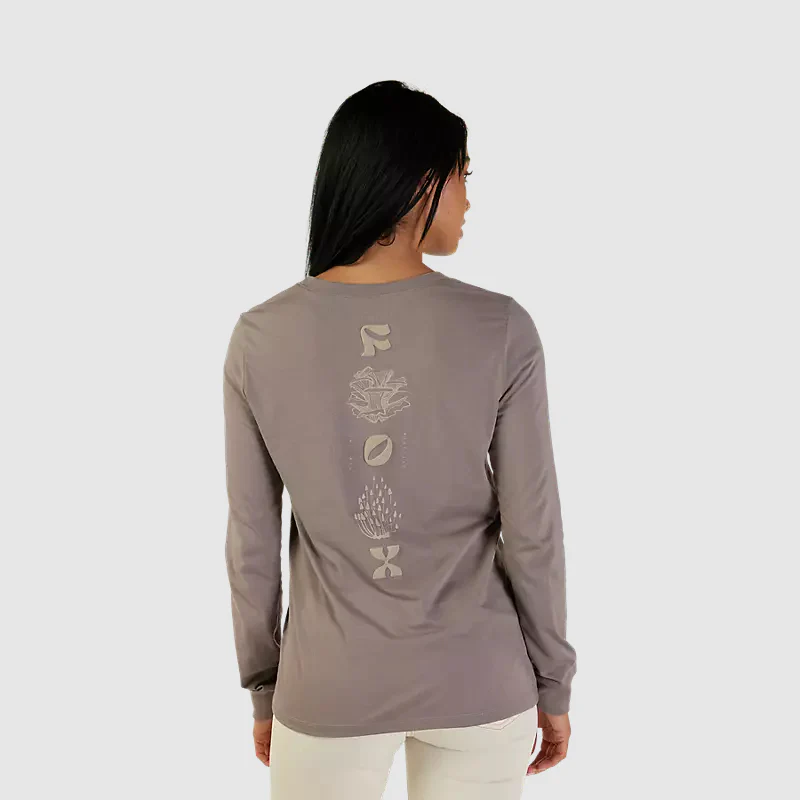 Polera Lifestyle Mujer Sensory Manga Larga Beige Fox - Image 2