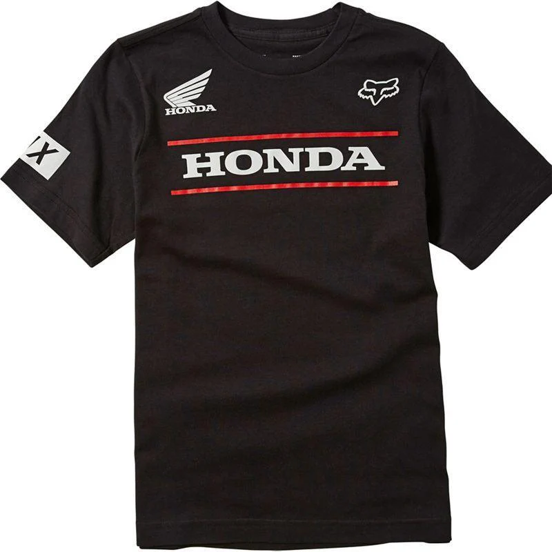 Polera Lifestyle Niño Honda Negro Fox Racing