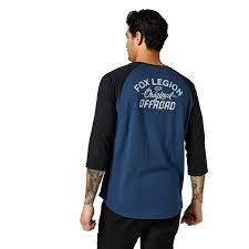 Polera Lifestyle Raglan Original Speed 3/4 Azul Fox - Image 2
