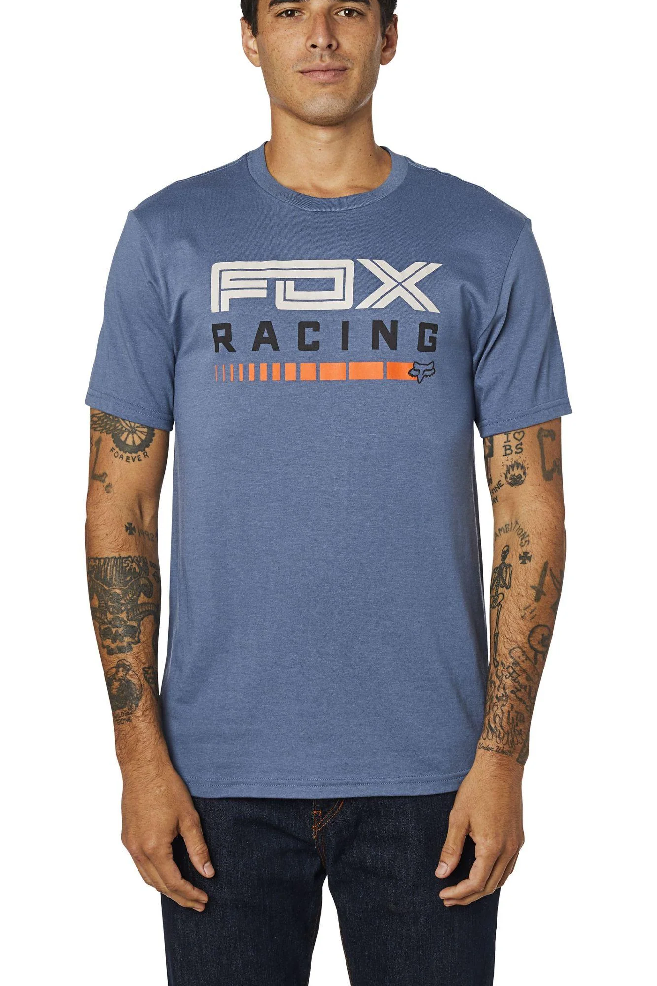Polera Lifestyle Show Stopper Azul Fox Racing - Image 2