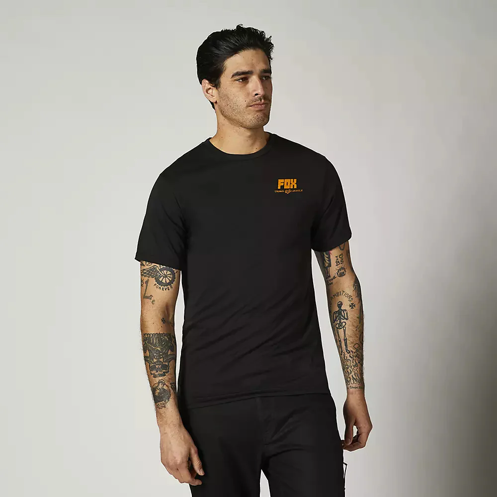 Polera Lifestyle Thread Lightly Negro Fox Racing
