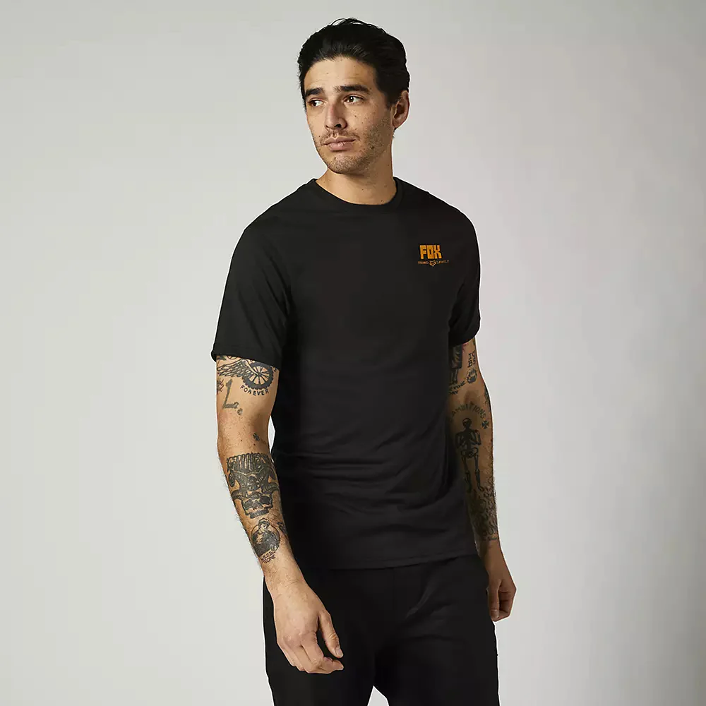 Polera Lifestyle Thread Lightly Negro Fox Racing - Image 3
