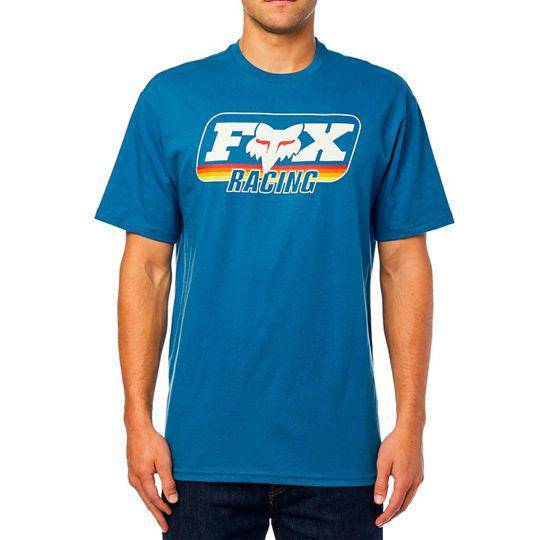 Polera Lifestyle Throwback Azul Fox Racing