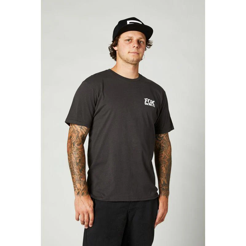 Polera Lifestyle Traditional Premium Negro Vintage Fox Racing