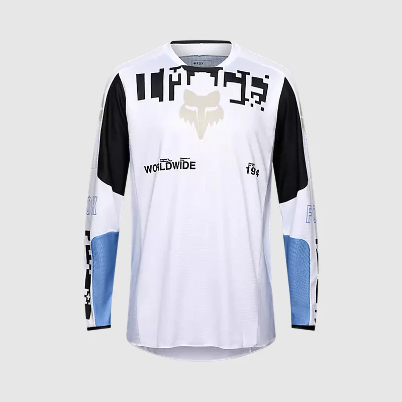 Polera Moto 180 Digi Image Blanco Fox