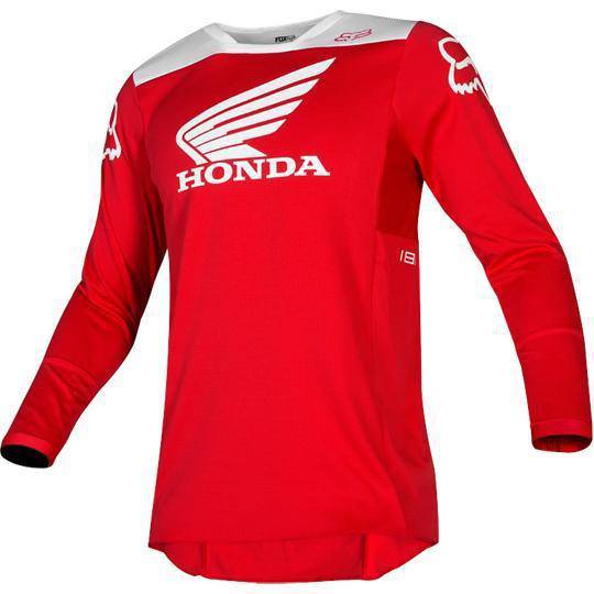 Polera Moto 180 Honda Rojo Fox Racing.