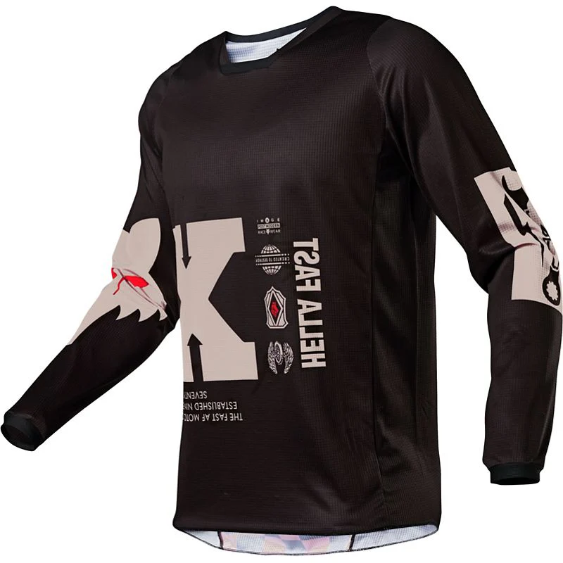 Polera Moto 180 Illmatik Negro Fox Racing