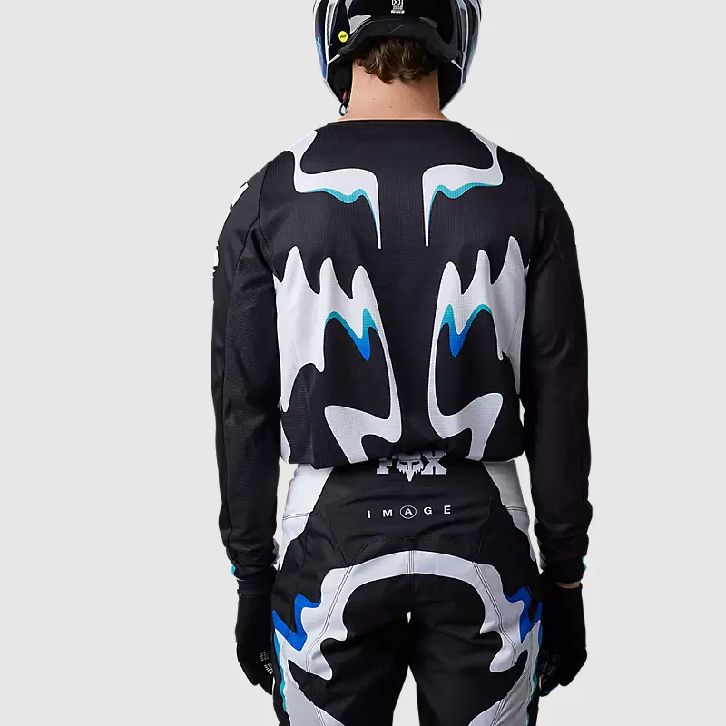Polera Moto 180 Kozmik Negro/Blanco Fox - Image 3