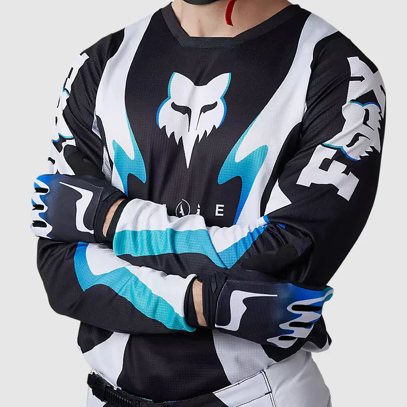 Polera Moto 180 Kozmik Negro/Blanco Fox - Image 5