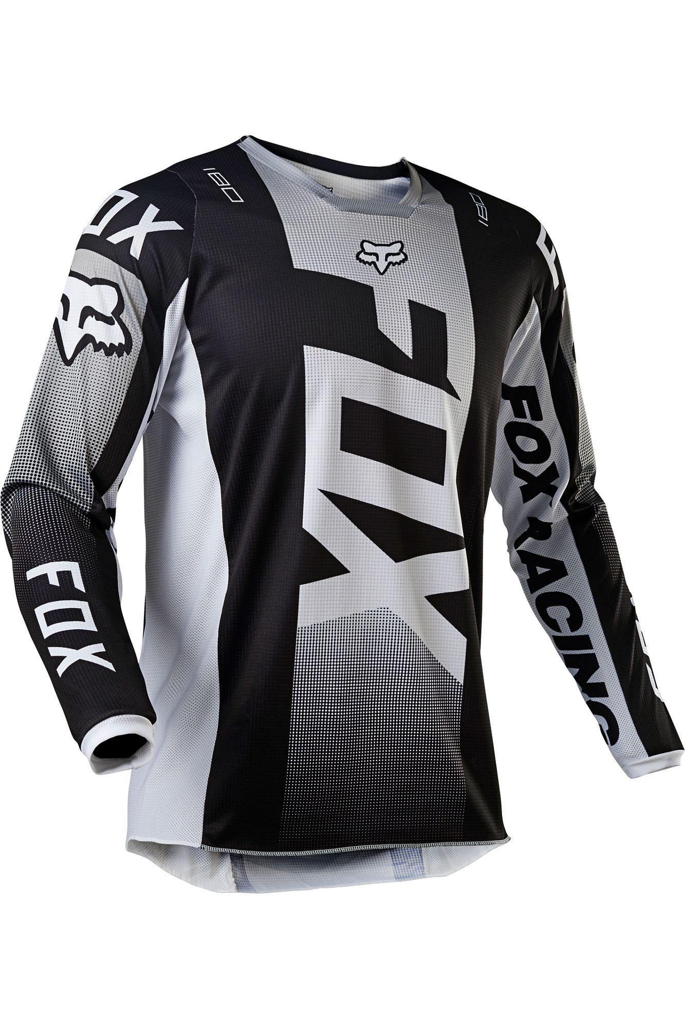 Polera Moto 180 Oktiv Negro/Blanco Fox Racing - Image 3