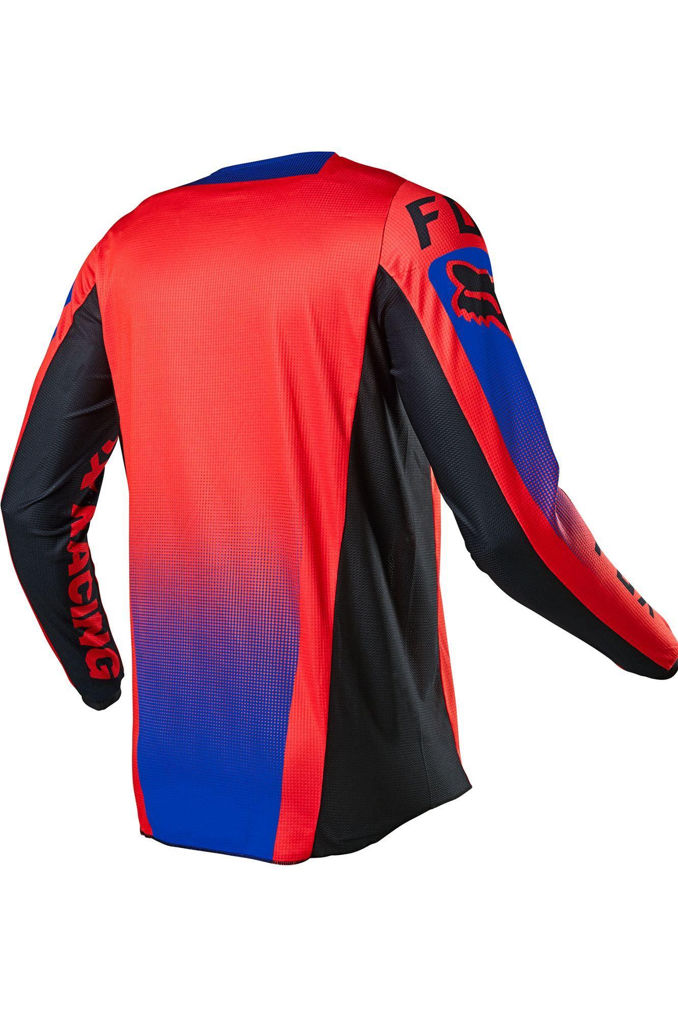 Polera Moto 180 Oktiv Rojo Fluor Fox Racing - Image 4