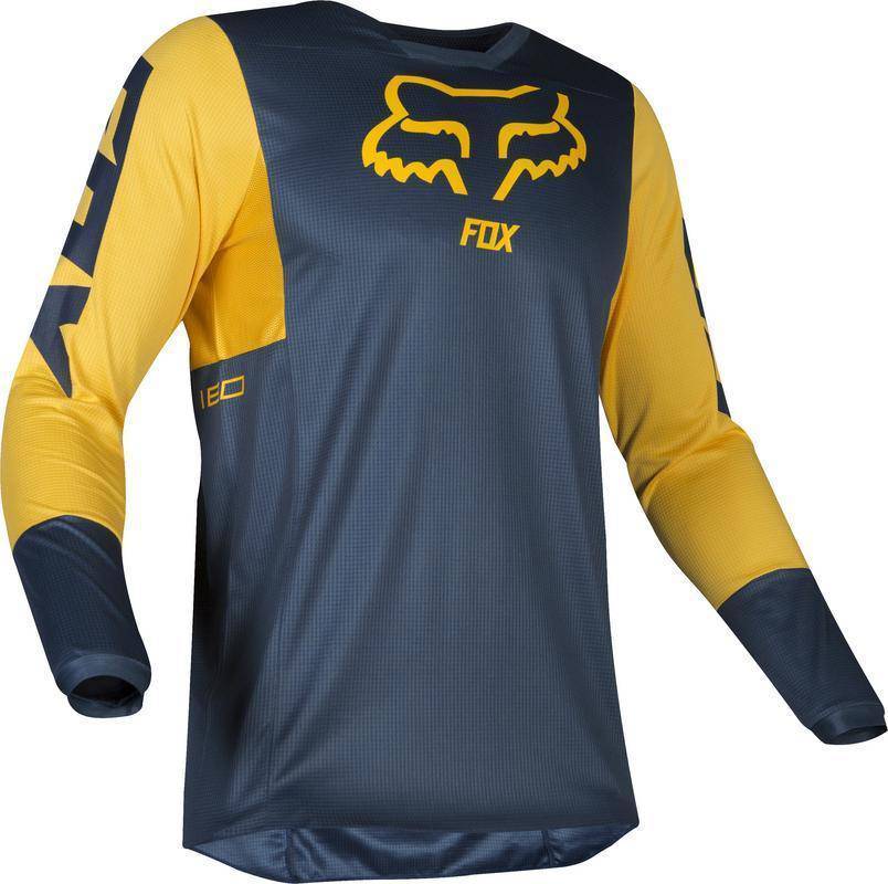 Polera Moto 180 Przm Azul Amarillo Fox Racing. - Image 2