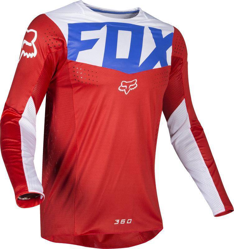 Polera Moto 360 Kila Azul Rojo Fox Racing. - Image 2