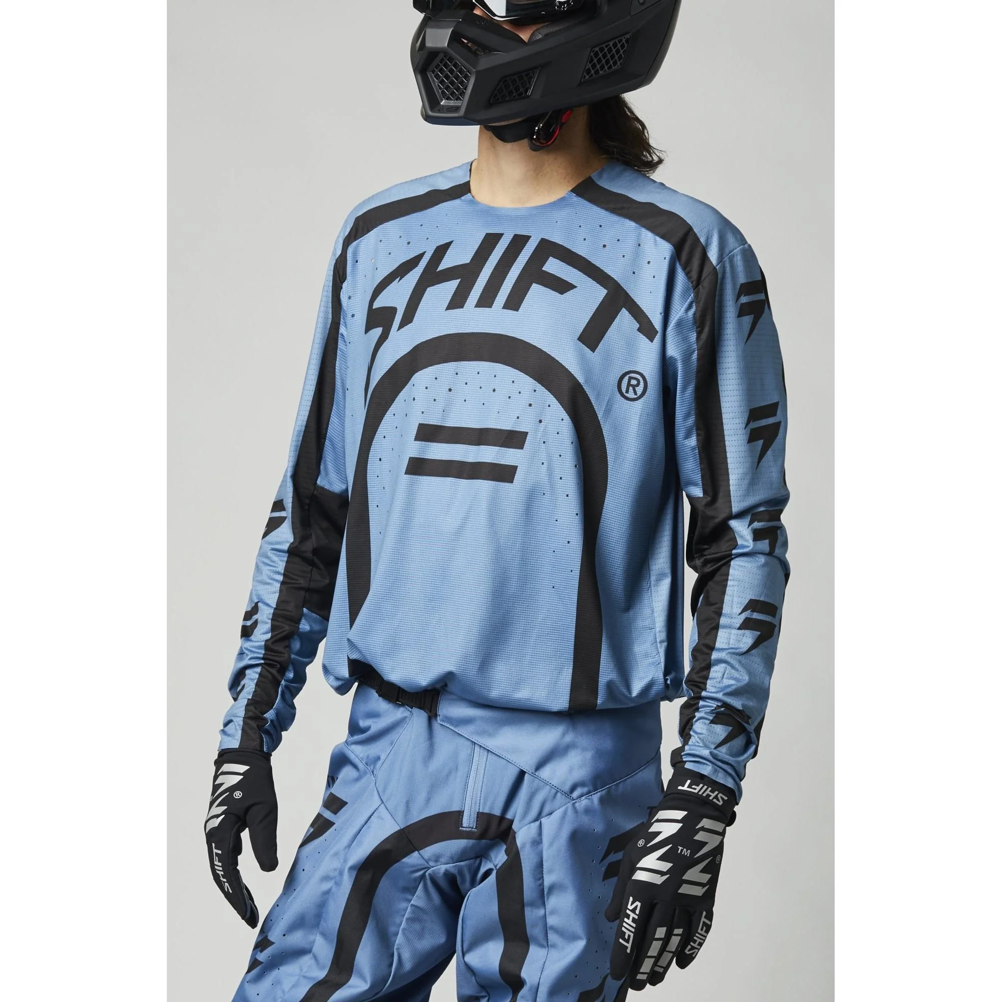 Polera Moto 3Lack Label Curv Grafito Shift