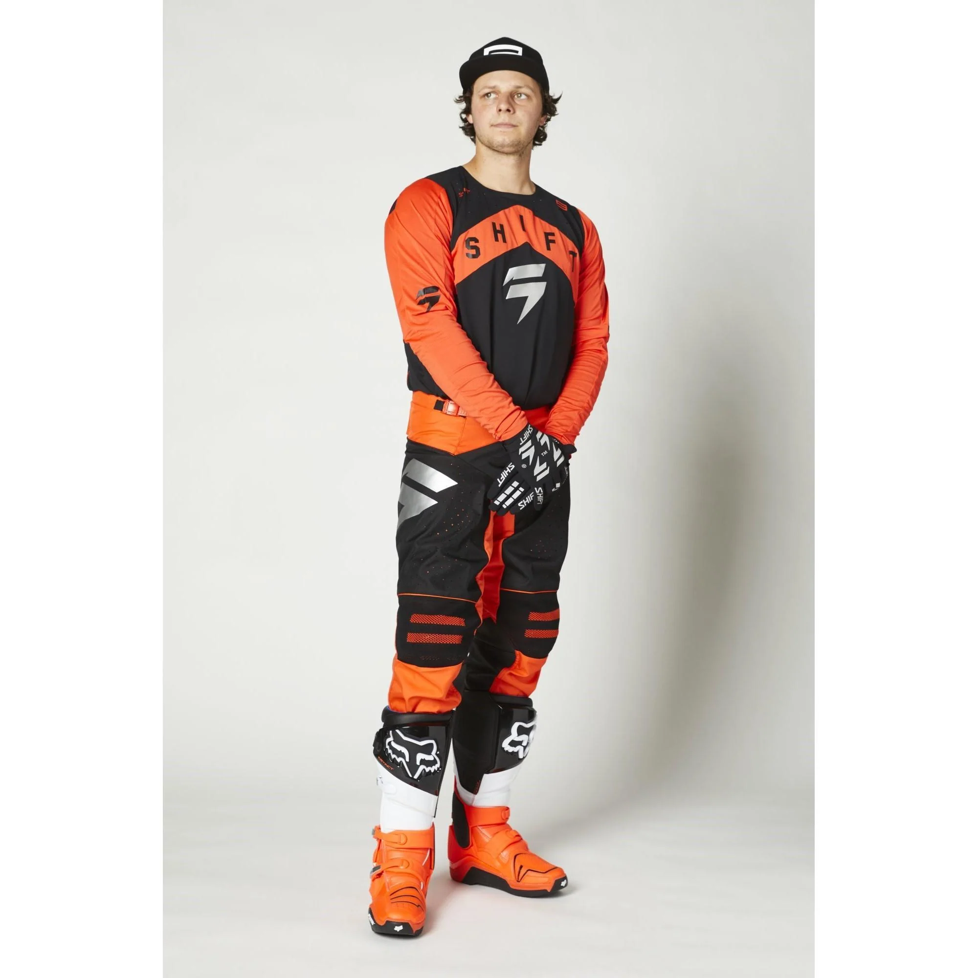 Polera Moto 3Lack Label Veem Naranjo Shift - Image 2