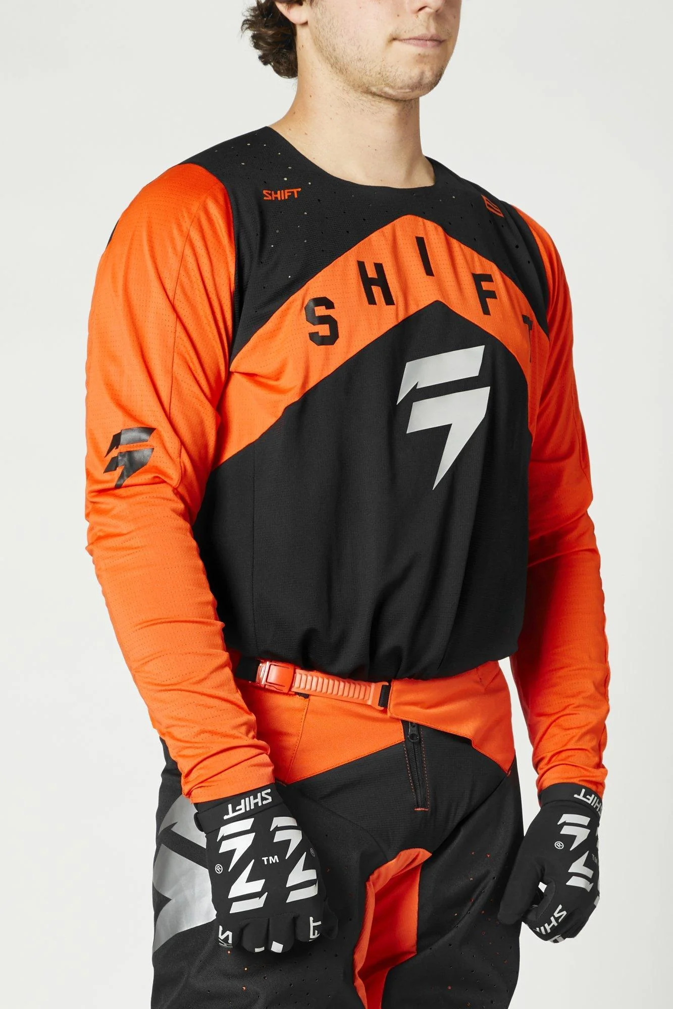 Polera Moto 3Lack Label Veem Naranjo Shift - Image 3
