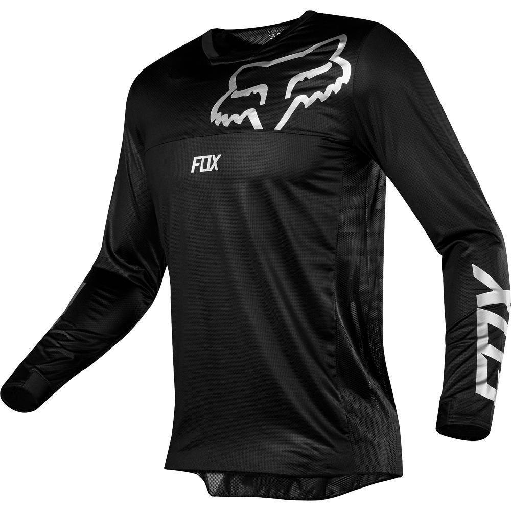 Polera Moto Airline Negro Fox Racing.