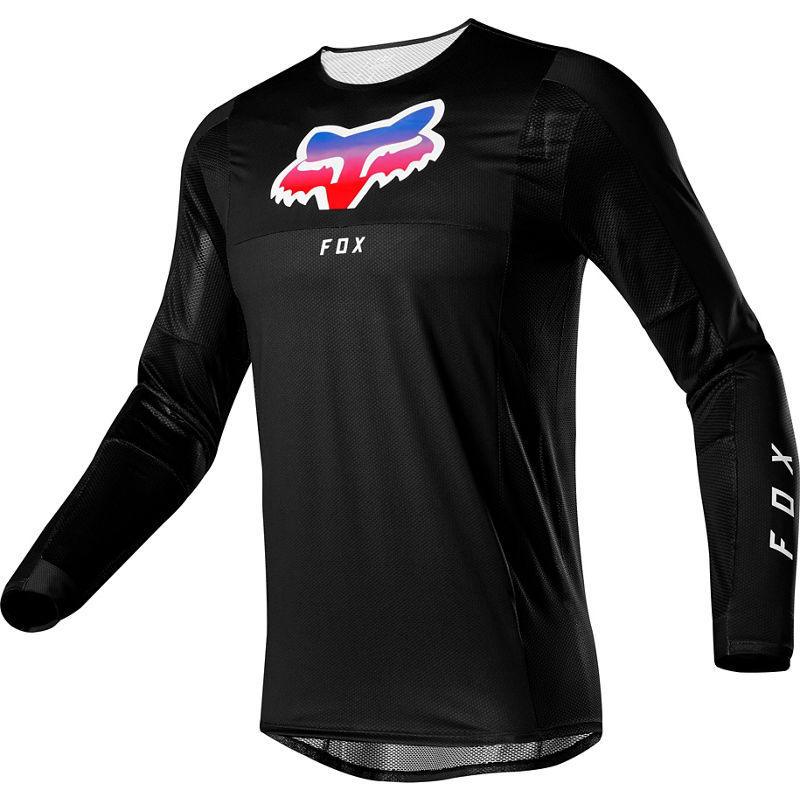 Polera Moto Airline Pilr Negro Fox Racing