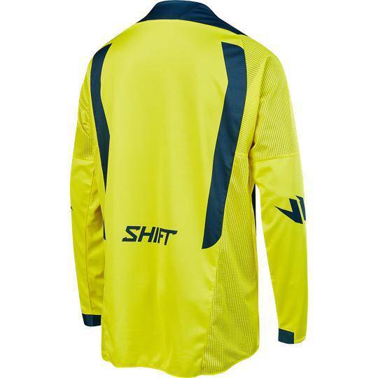 Polera Moto Black Mainline Amarillo Azul Shift. - Image 2