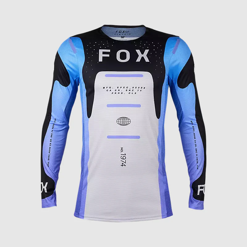 Polera Moto Flexair Magnetic Negro/Lavanda Fox