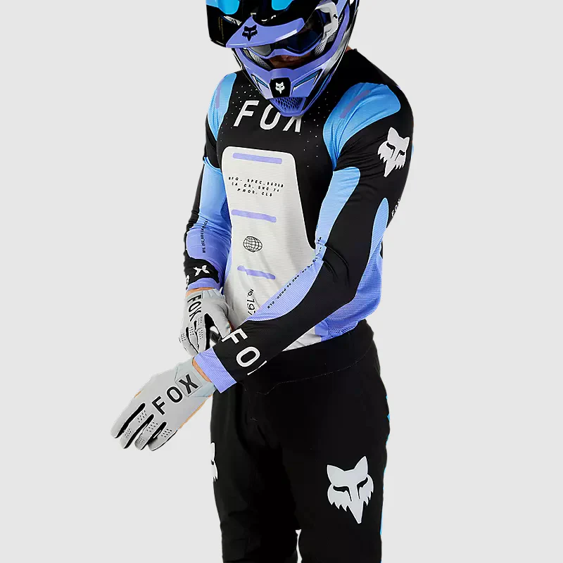 Polera Moto Flexair Magnetic Negro/Lavanda Fox - Image 4