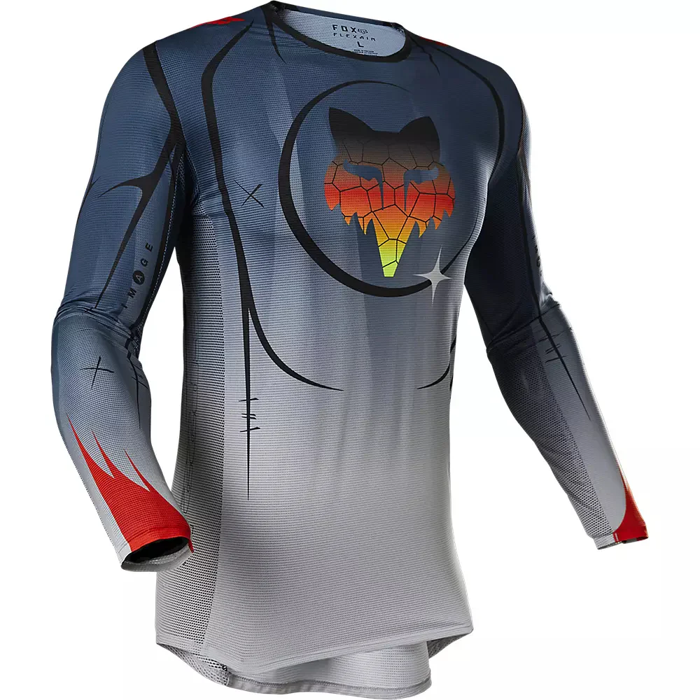 Polera Moto Flexair Skarz Limited Edition Azul Fox Racing