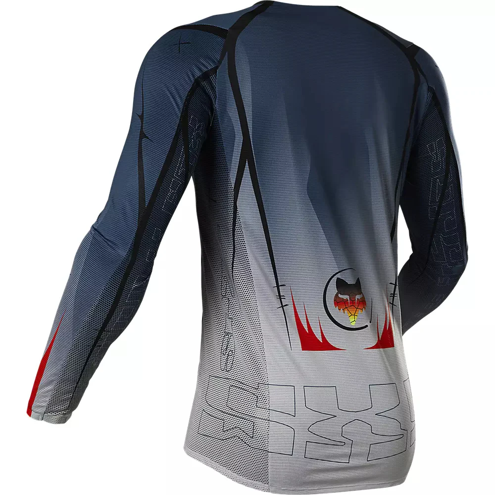 Polera Moto Flexair Skarz Limited Edition Azul Fox Racing - Image 2