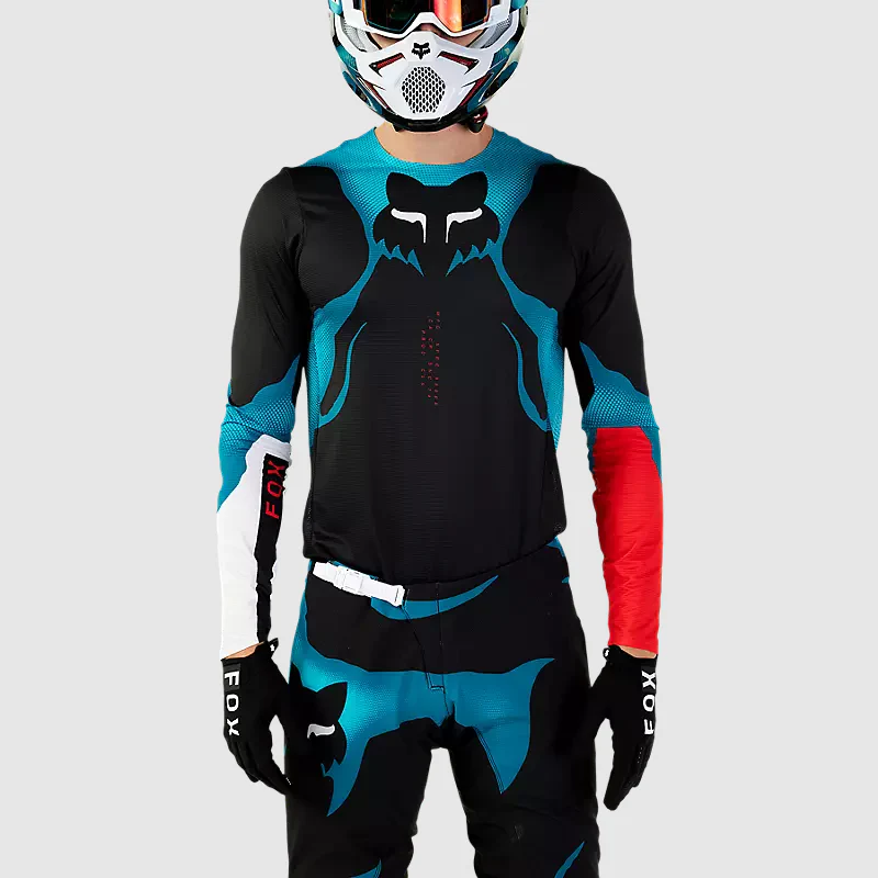 Polera Moto Flexair Withered Negro Fox - Image 2