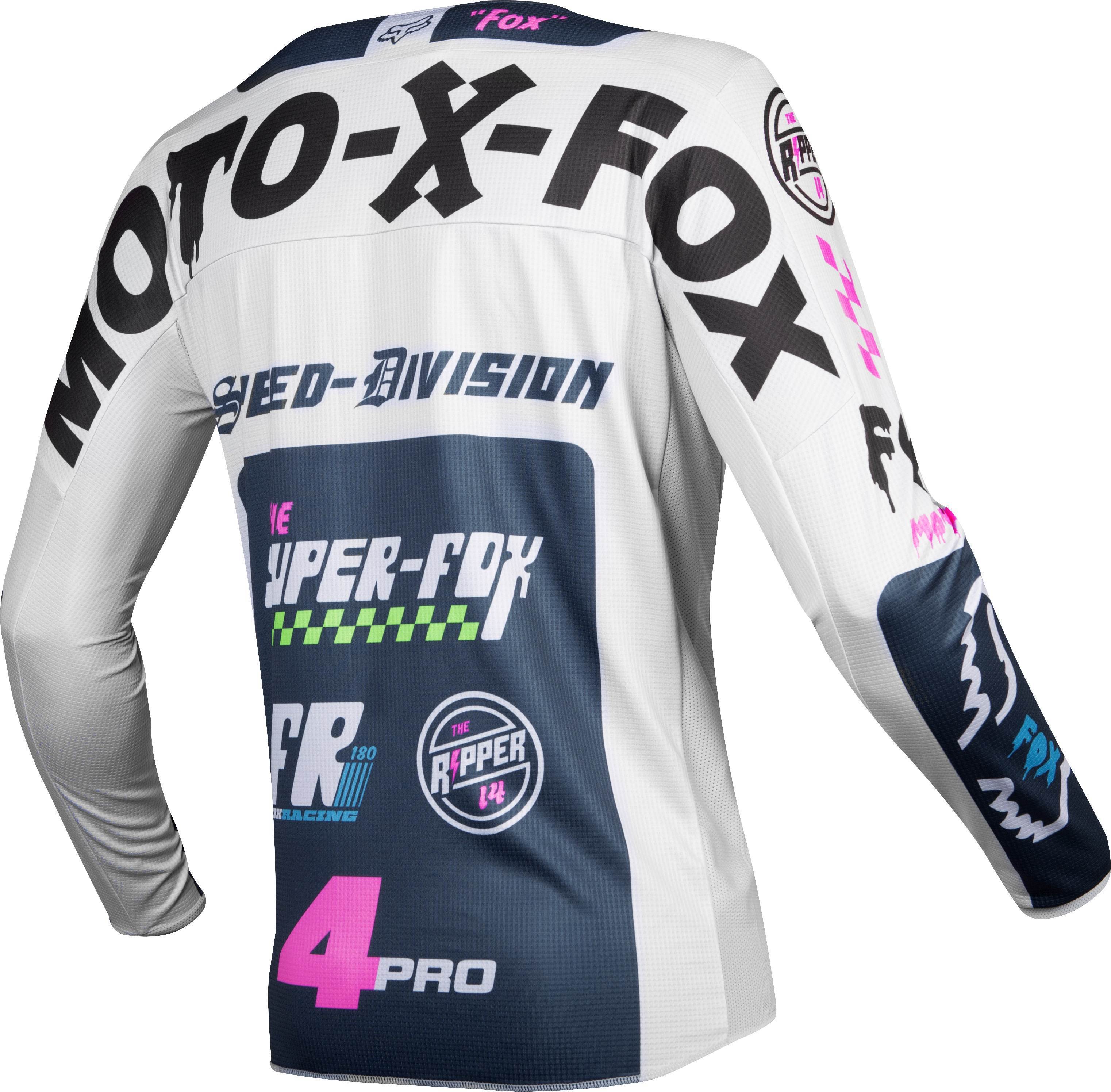 Polera Moto Infantil 180 Czar Gris Fox Racing. - Image 2