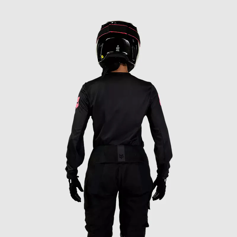 Polera Moto Mujer 180 Blackout Negro Fox - Image 3