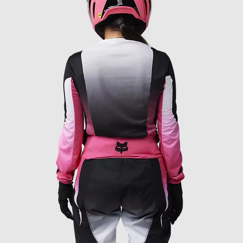 Polera Moto Mujer 180 Lean Negro/Rosado Fox - Image 4