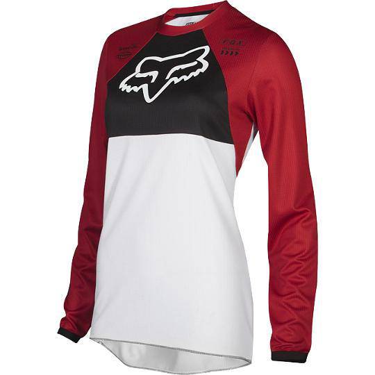Polera Moto Mujer 180 Mata Rojo Vivo Fox Racing.