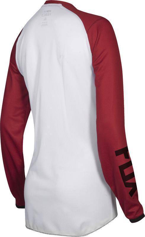 Polera Moto Mujer 180 Mata Rojo Vivo Fox Racing. - Image 3