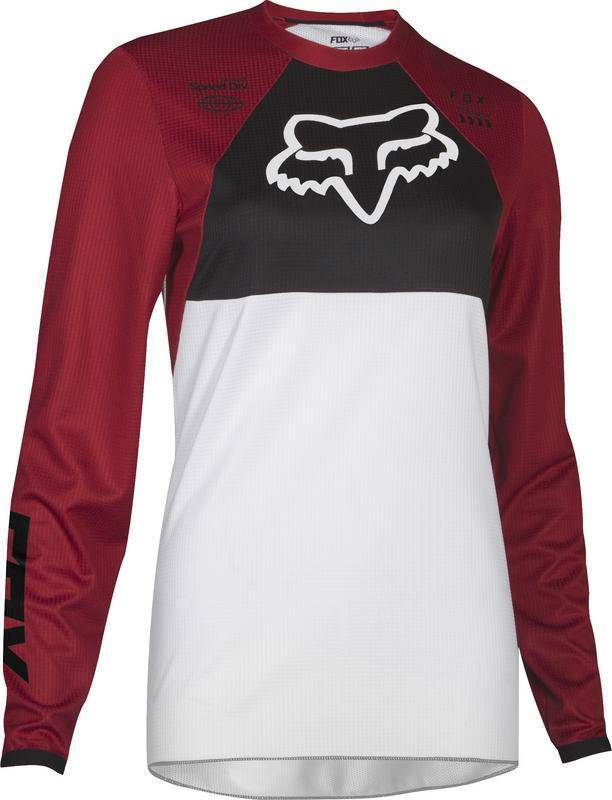 Polera Moto Mujer 180 Mata Rojo Vivo Fox Racing. - Image 4
