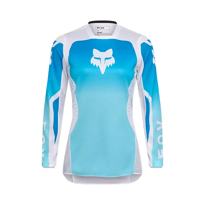 Polera Moto Mujer 180 Shield Azul/Blanco Fox