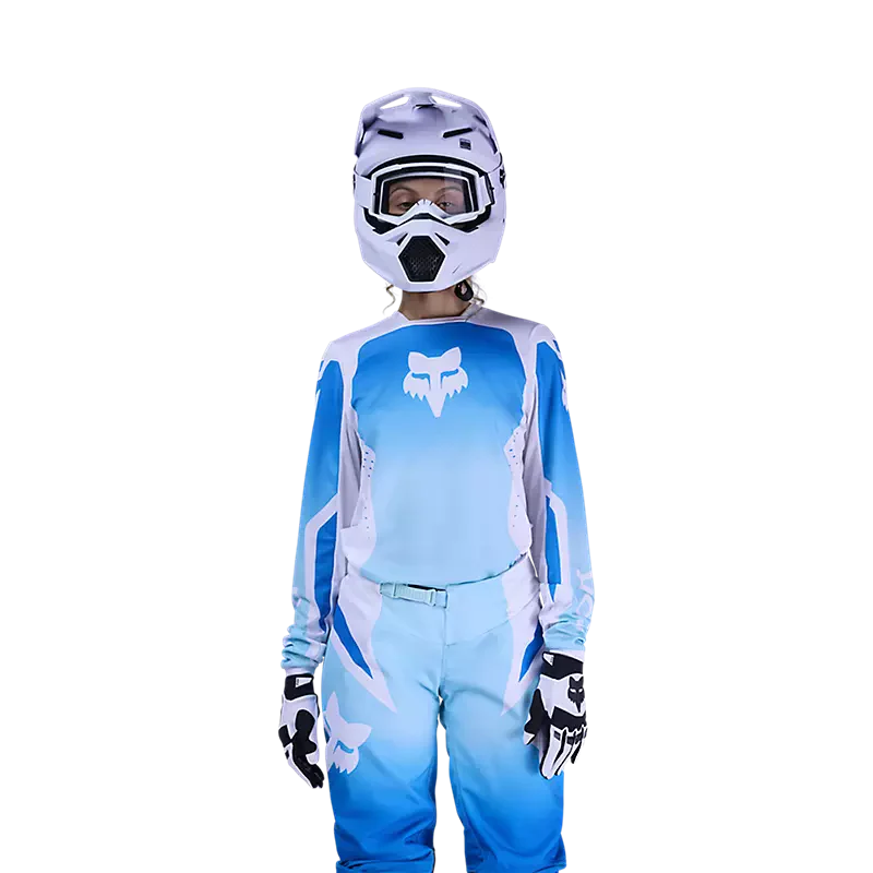 Polera Moto Mujer 180 Shield Azul/Blanco Fox - Image 3