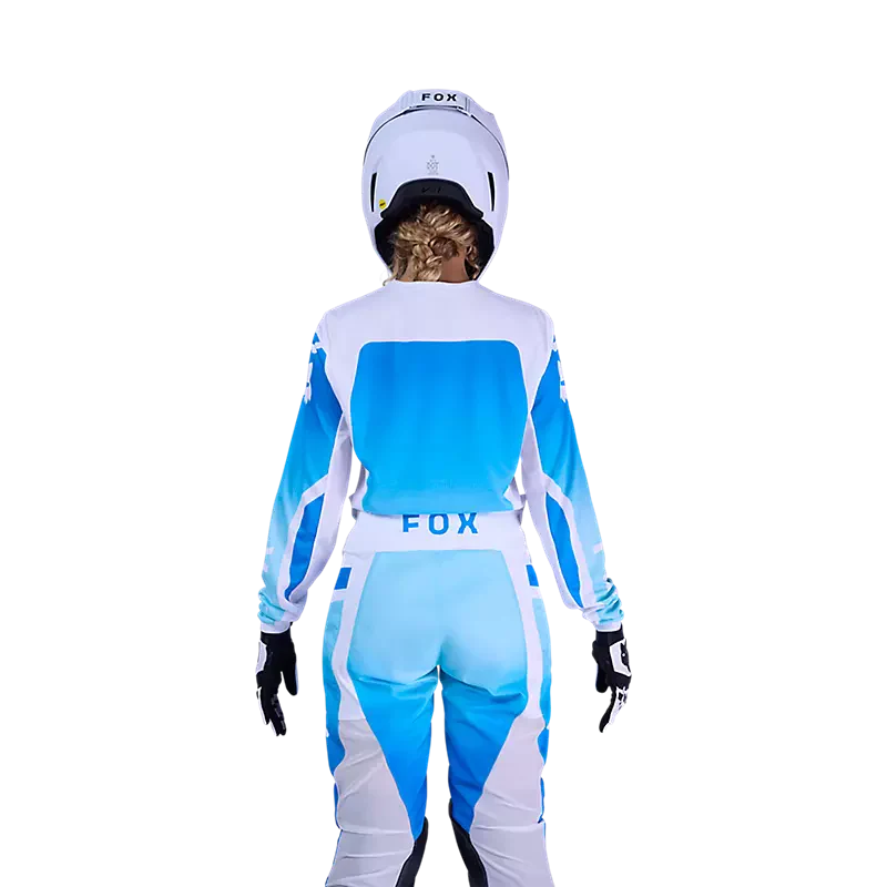 Polera Moto Mujer 180 Shield Azul/Blanco Fox - Image 4